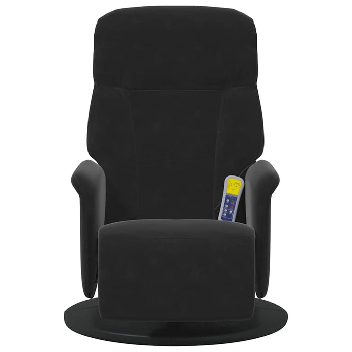 Scaun reclinabil cu masaj Negru 91 x 71 x 105 cm Catifea - WALTI WALTI