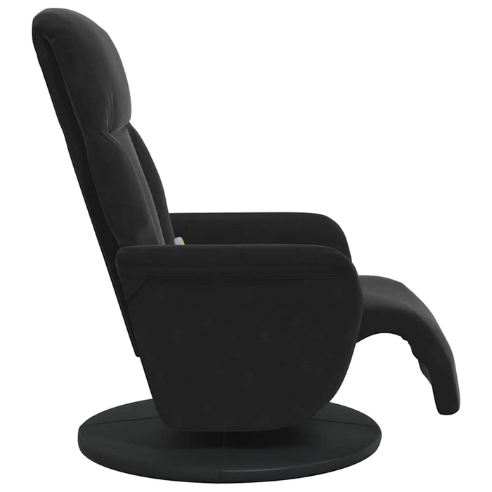 Scaun reclinabil cu masaj Negru 91 x 71 x 105 cm Catifea - WALTI WALTI