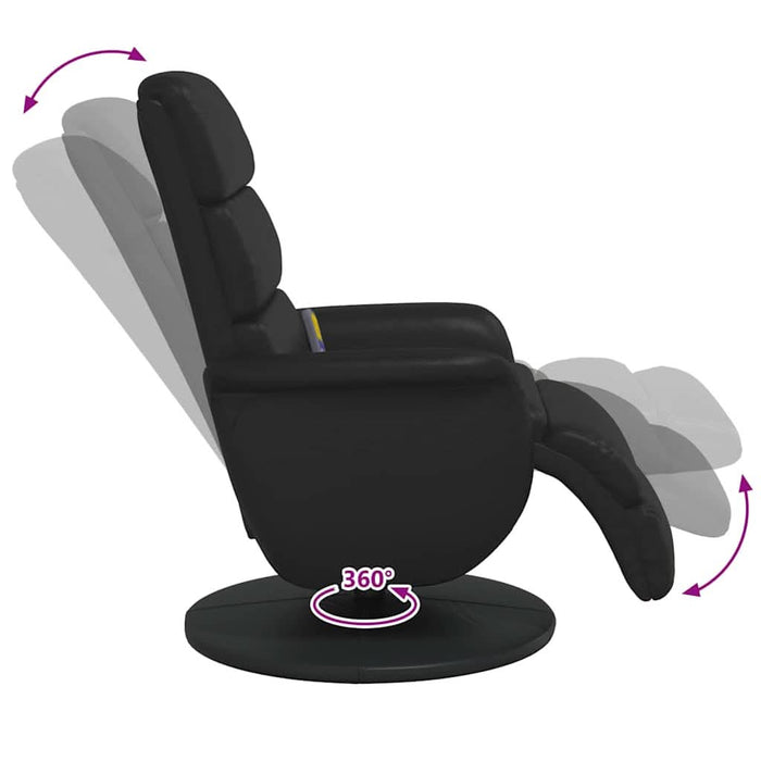 Scaun reclinabil cu masaj Negru 71 x 98 x 106 cm - WALTI WALTI