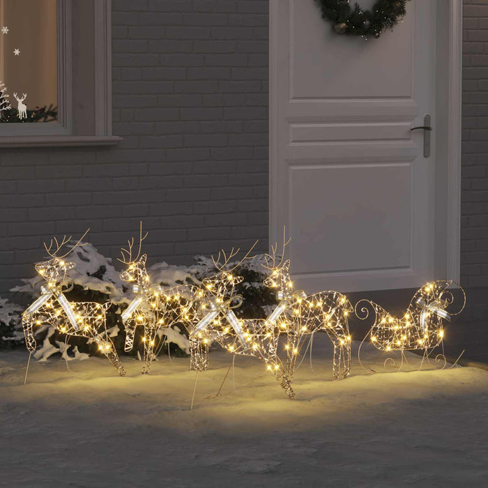 Reni LED cu 40 LED 5 pcs Auriu PET - WALTI WALTI