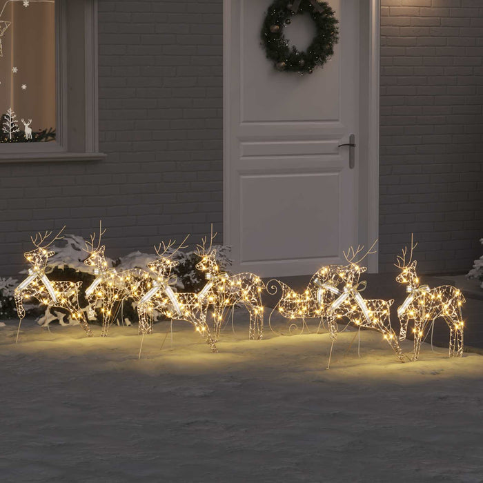 Reni LED cu 40 LED 7 pcs Auriu PET - WALTI WALTI