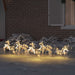 Reni LED 5 buc. 40 LED-uri Multicolor 42 x 15 x 64 cm PET - WALTI WALTI