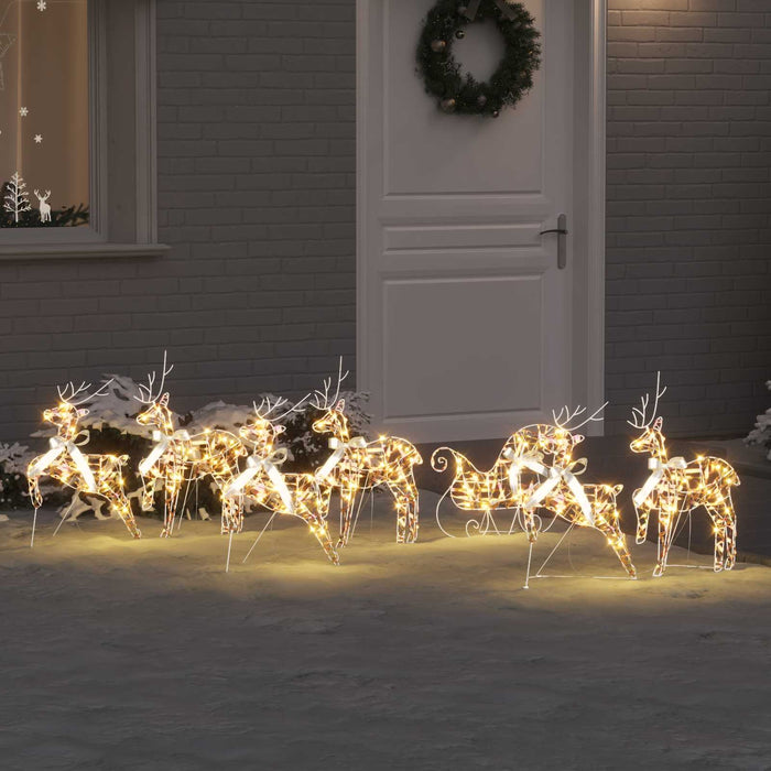 Reni LED 7 buc. 40 LED-uri Multicolor 42 x 15 x 64 cm PET WALTI