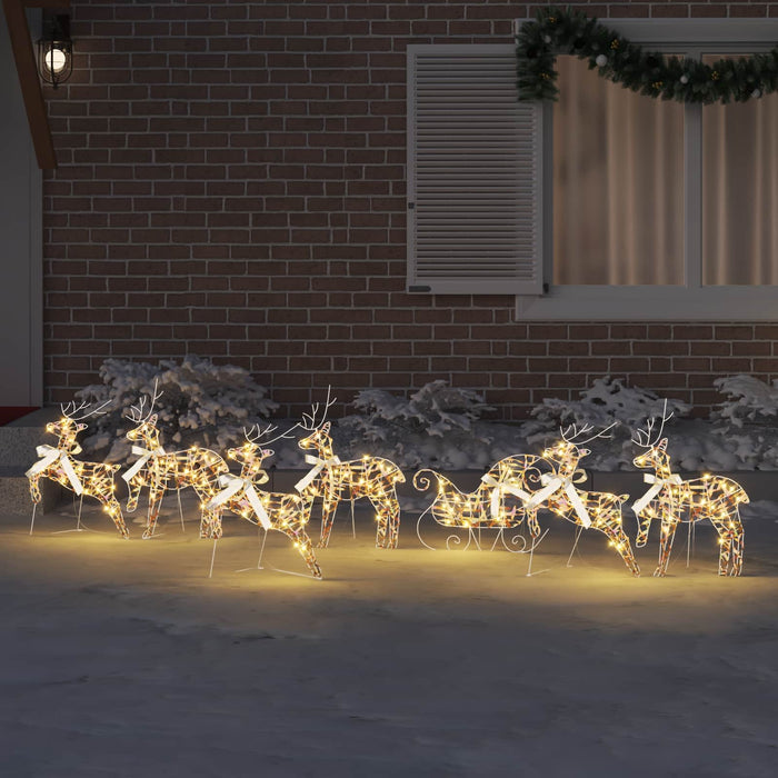 Reni LED 7 buc. 40 LED-uri Multicolor 42 x 15 x 64 cm PET WALTI