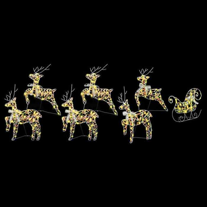 Reni LED 7 buc. 40 LED-uri Multicolor 42 x 15 x 64 cm PET WALTI