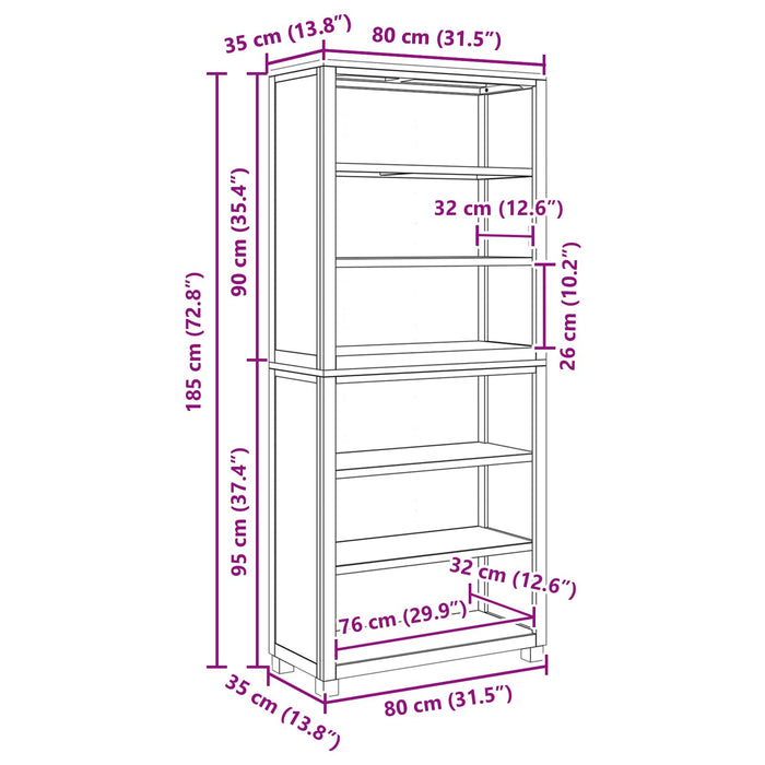 Set de Mobilier pentru Depozitare Maro Lemn compozit - WALTI WALTI