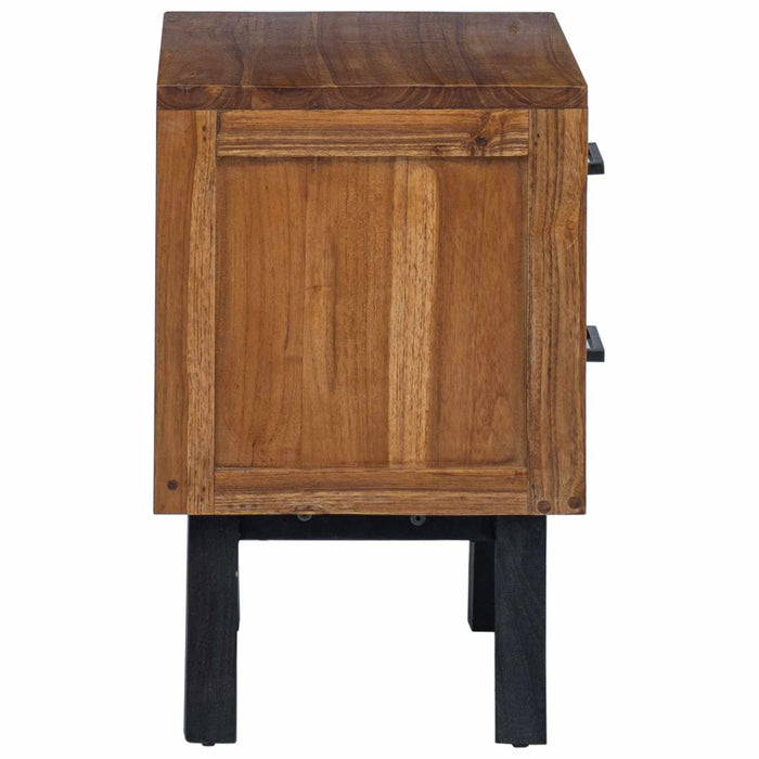 Noptieră cu sertar natural 40 x 35 x 55 cm Lemn solid de tec - WALTI WALTI