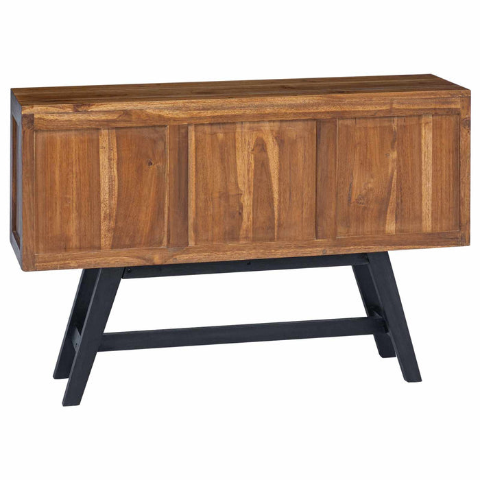 Support TV cu sertar natural 110 x 30 x 75 cm Lemn solid de tec - WALTI WALTI