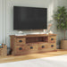 Support TV cu sertar natural 110 x 30 x 40 cm Lemn solid de tec - WALTI WALTI