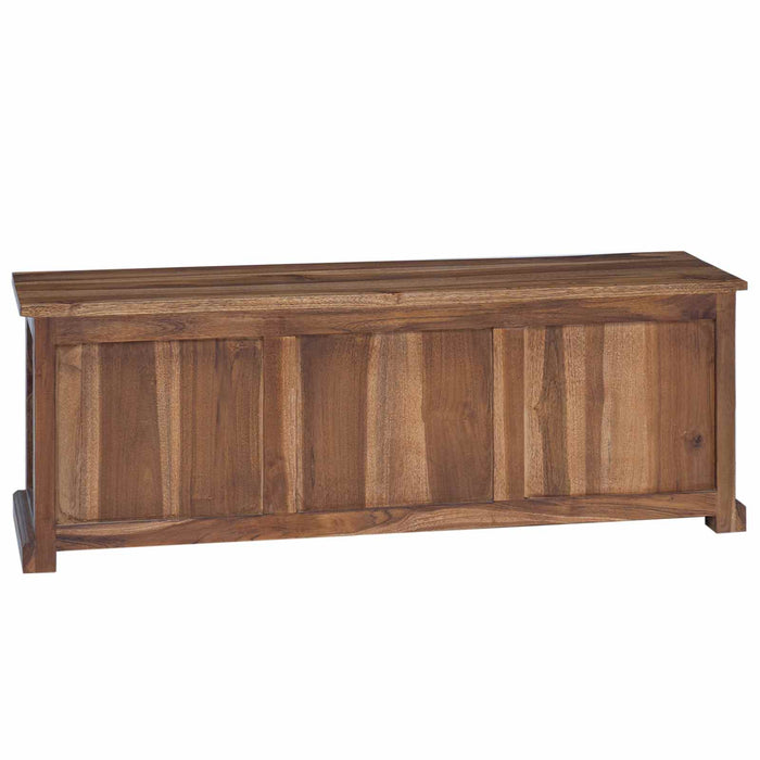 Support TV cu sertar natural 110 x 30 x 40 cm Lemn solid de tec - WALTI WALTI