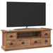 Support TV cu sertar natural 110 x 30 x 40 cm Lemn solid de tec - WALTI WALTI