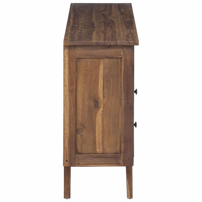 Bufet cu sertar natural 100 x 30 x 68 cm Lemn solid de tec - WALTI WALTI