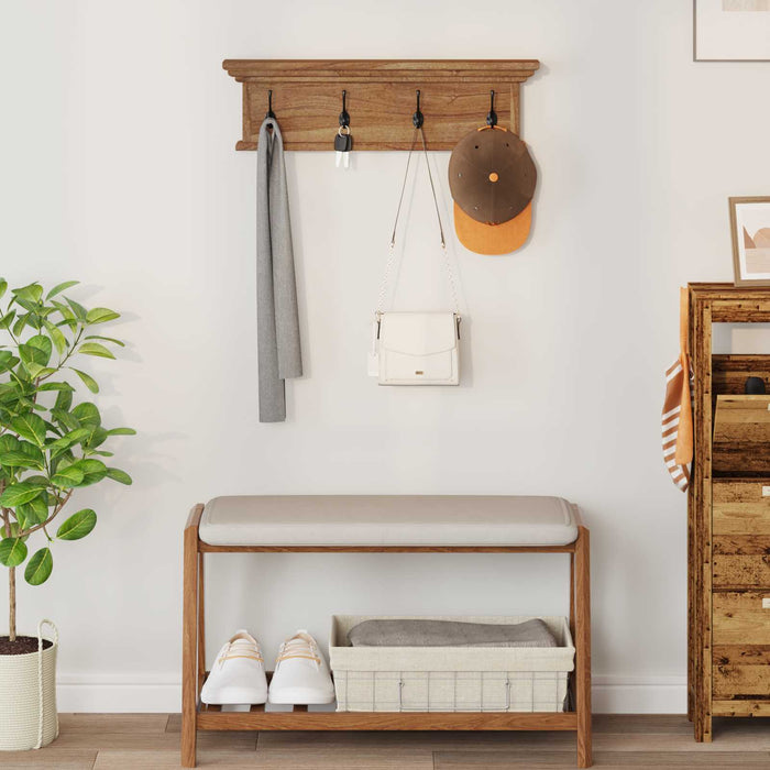 Răcător de paltoane montat pe perete natural 70 x 10 x 20 cm - WALTI WALTI