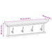 Răcător de paltoane montat pe perete natural 70 x 10 x 20 cm - WALTI WALTI