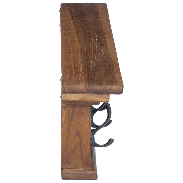 Răcător de paltoane montat pe perete natural 100 x 10 x 20 cm - WALTI WALTI