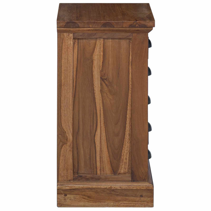 Comodă cu sertare natural 35 x 30 x 60 cm Lemn solid de tec WALTI
