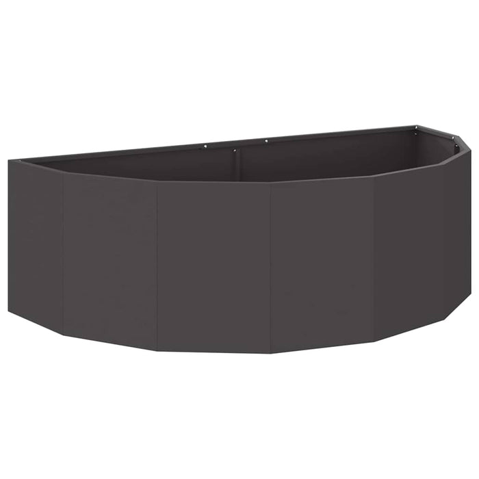 Jardinieră Negru 120 x 60 x 35 cm Oțel - WALTI WALTI