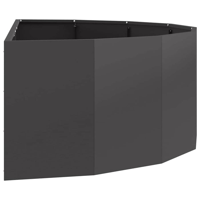 Jardinieră Negru 120 x 60 x 35 cm Oțel - WALTI WALTI