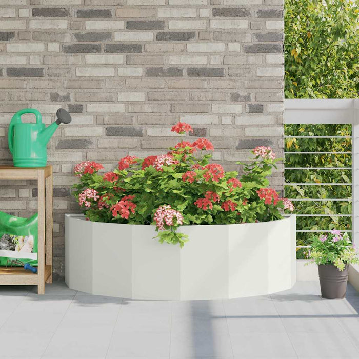 Jardinieră Alb 120 x 60 x 35 cm Oțel - WALTI WALTI
