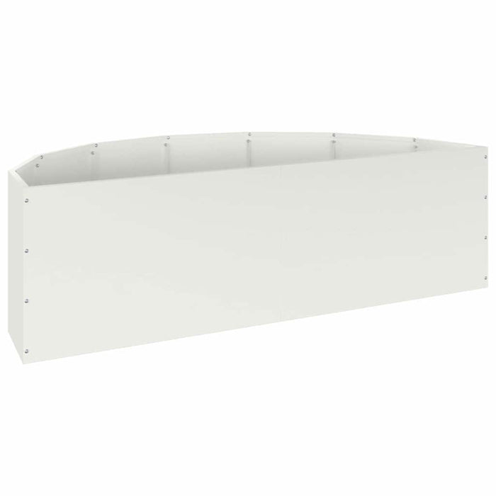 Jardinieră Alb 120 x 60 x 35 cm Oțel - WALTI WALTI