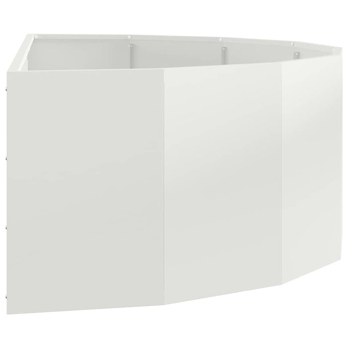 Jardinieră Alb 120 x 60 x 35 cm Oțel - WALTI WALTI