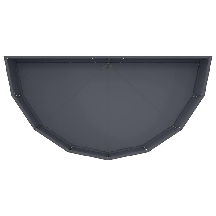 Jardinieră Antracit 120 x 60 x 35 cm Oțel - WALTI WALTI