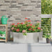 Jardinieră Argintiu 120 x 60 x 35 cm Oţel inoxidabil - WALTI WALTI