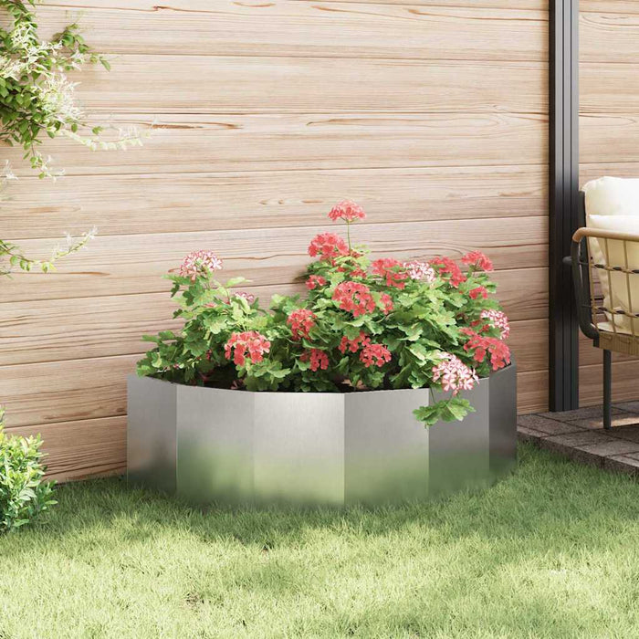 Jardinieră Argintiu 120 x 60 x 35 cm Oţel inoxidabil - WALTI WALTI