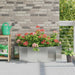 Jardinieră Argintiu 120 x 60 x 35 cm Oțel Galvanizat - WALTI WALTI