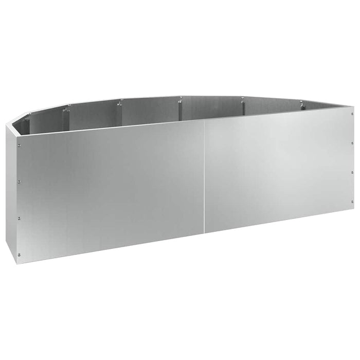 Jardinieră Argintiu 120 x 60 x 35 cm Oțel Galvanizat - WALTI WALTI
