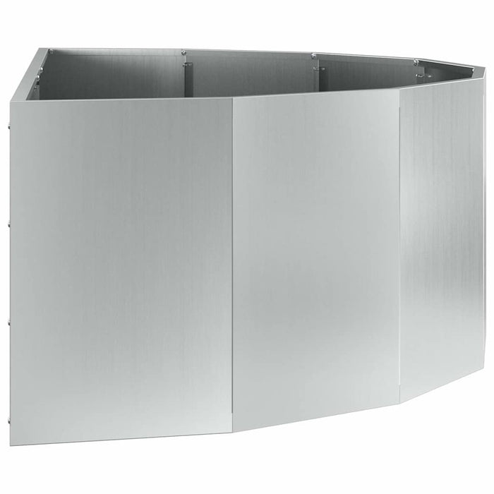 Jardinieră Argintiu 120 x 60 x 35 cm Oțel Galvanizat - WALTI WALTI