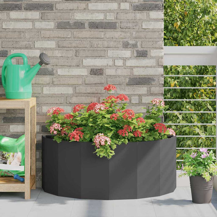 Jardinieră Negru 90 x 45 x 35 cm Oțel - WALTI WALTI