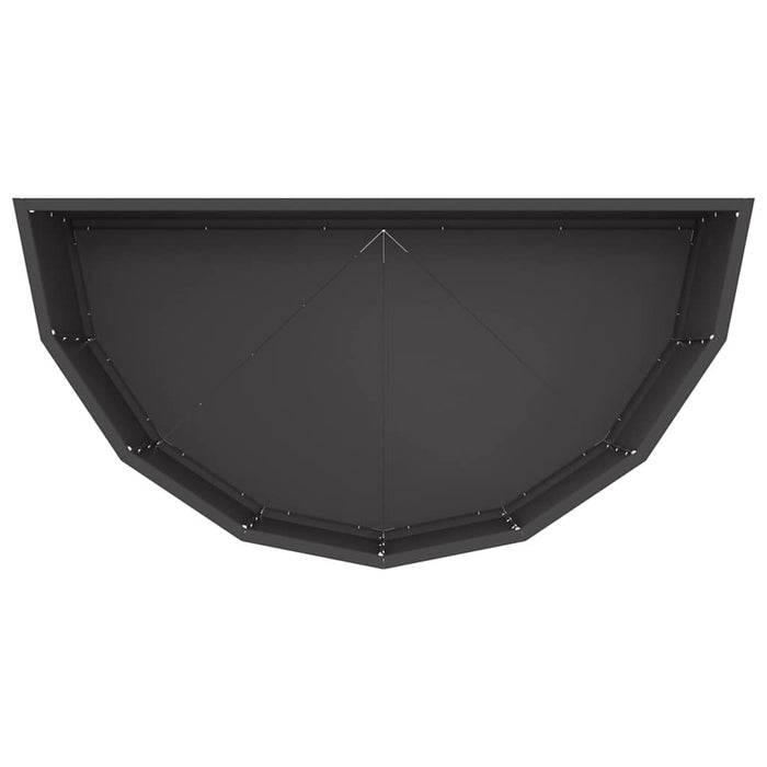 Jardinieră Negru 90 x 45 x 35 cm Oțel - WALTI WALTI