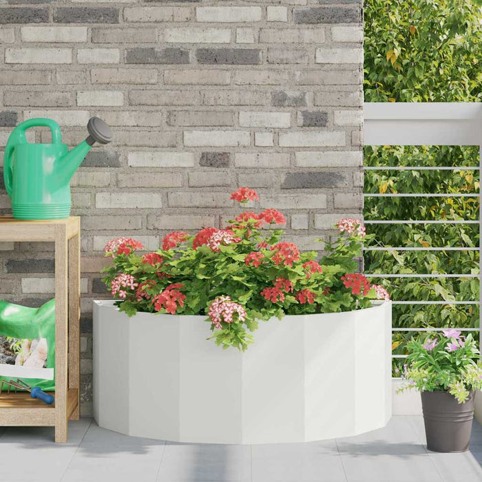 Jardinieră Alb 90 x 45 x 35 cm Oțel - WALTI WALTI