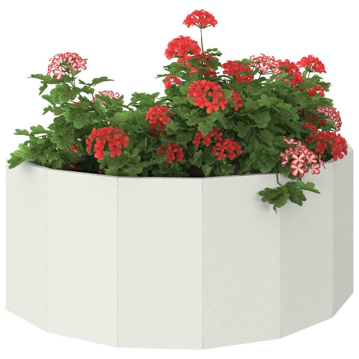 Jardinieră Alb 90 x 45 x 35 cm Oțel - WALTI WALTI