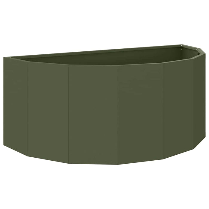 Jardinieră Verde măsliniu 90 x 45 x 35 cm Oțel - WALTI WALTI