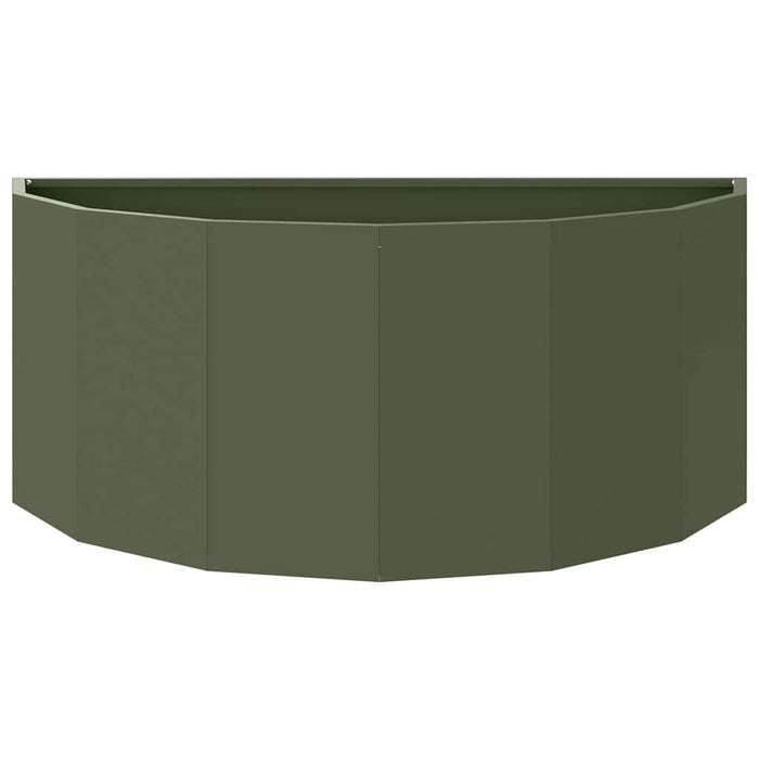 Jardinieră Verde măsliniu 90 x 45 x 35 cm Oțel - WALTI WALTI