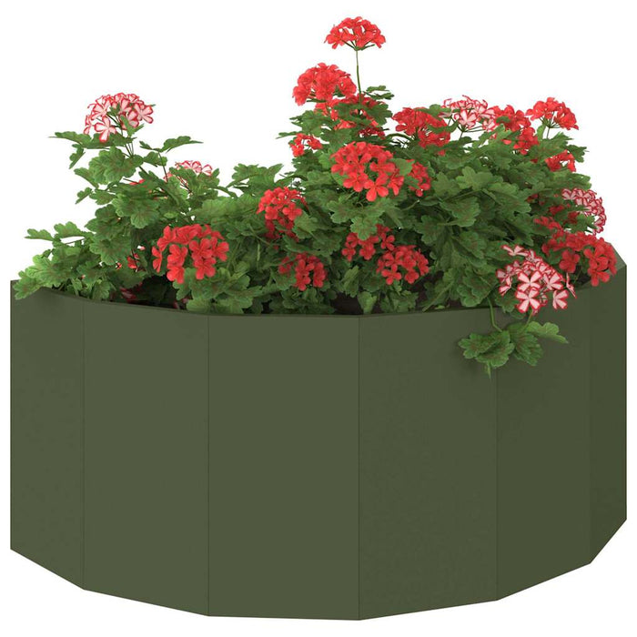 Jardinieră Verde măsliniu 90 x 45 x 35 cm Oțel - WALTI WALTI