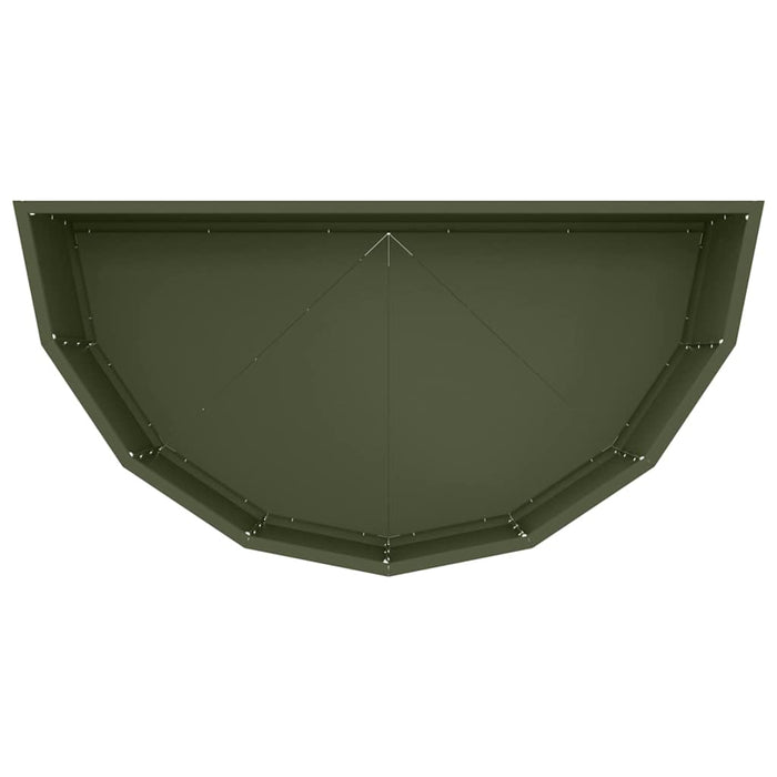 Jardinieră Verde măsliniu 90 x 45 x 35 cm Oțel - WALTI WALTI