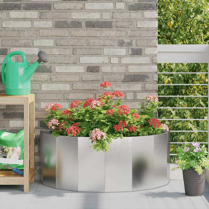 Jardinieră Argintiu 90 x 45 x 35 cm Oţel inoxidabil - WALTI WALTI