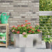 Jardinieră Argintiu 90 x 45 x 35 cm Oţel inoxidabil - WALTI WALTI