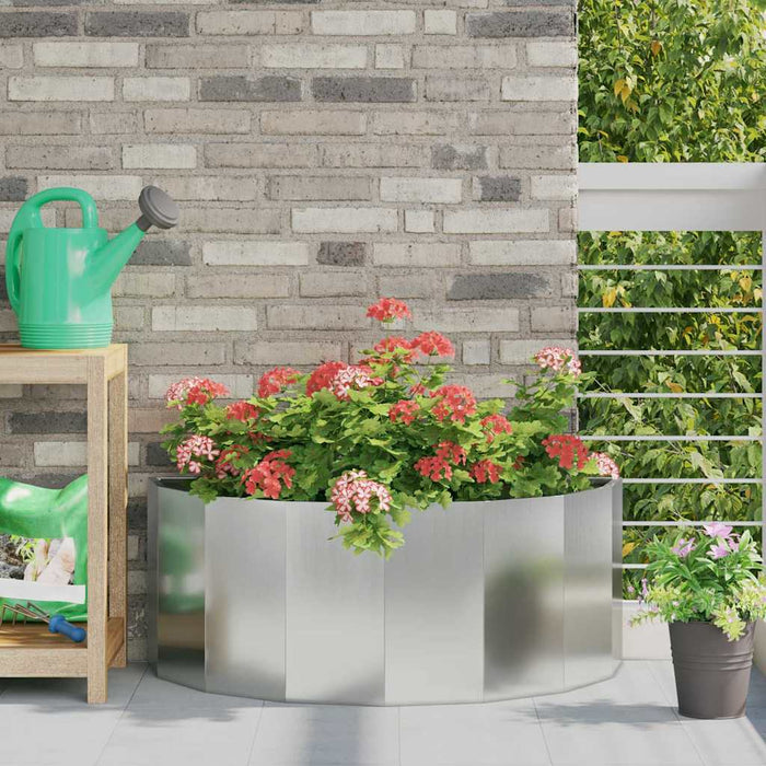 Jardinieră Argintiu 90 x 45 x 35 cm Oțel Galvanizat - WALTI WALTI