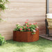Jardinieră Ruginit 90 x 45 x 35 cm Oțel rezistent de intemperii - WALTI WALTI