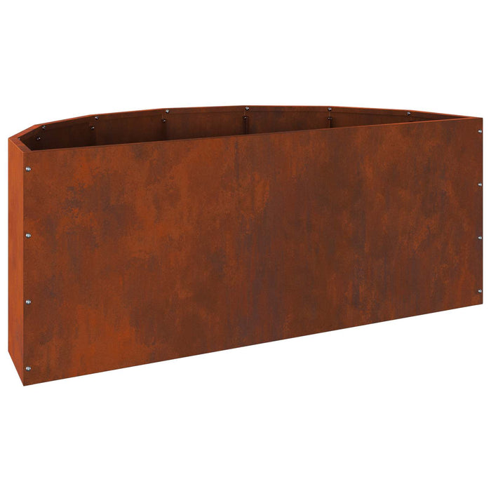 Jardinieră Ruginit 90 x 45 x 35 cm Oțel rezistent de intemperii - WALTI WALTI