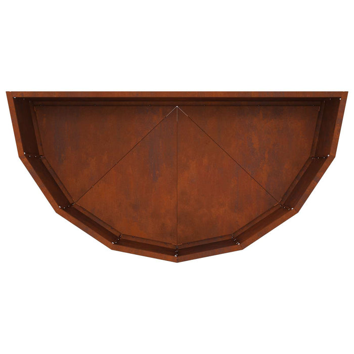 Jardinieră Ruginit 90 x 45 x 35 cm Oțel rezistent de intemperii - WALTI WALTI