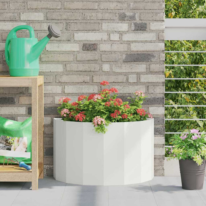 Jardinieră Alb 60 x 30 x 35 cm Oțel - WALTI WALTI