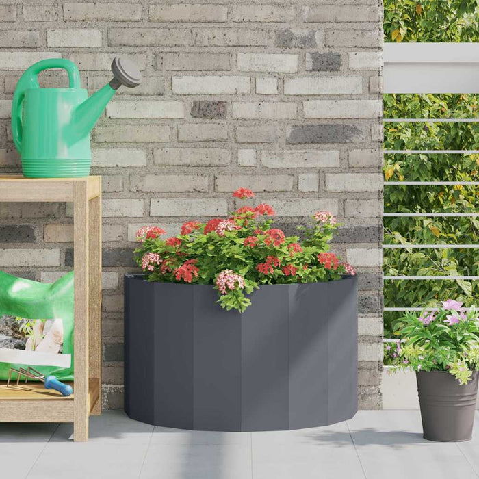 Jardinieră Antracit 60 x 30 x 35 cm Oțel - WALTI WALTI