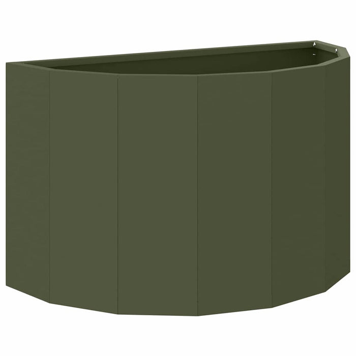 Jardinieră Verde măsliniu 60 x 30 x 35 cm Oțel - WALTI WALTI