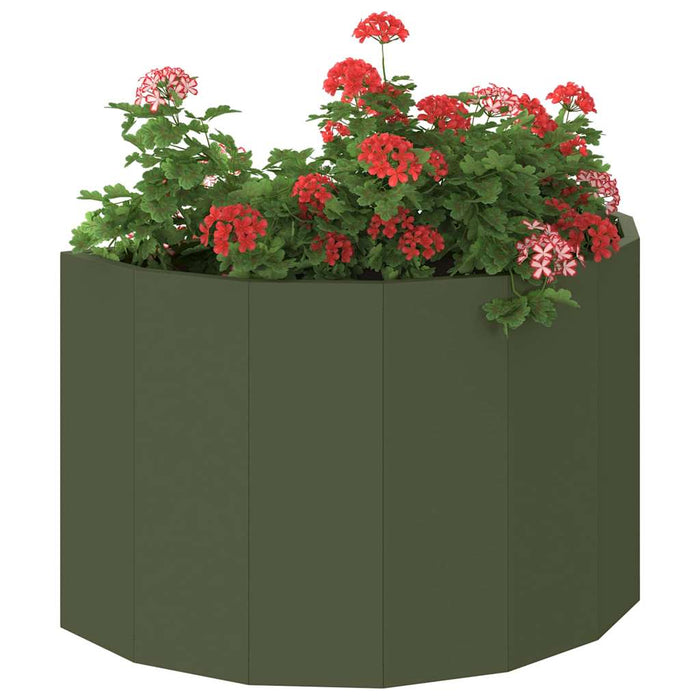 Jardinieră Verde măsliniu 60 x 30 x 35 cm Oțel - WALTI WALTI