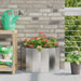 Jardinieră Argintiu 60 x 30 x 35 cm Oţel inoxidabil - WALTI WALTI